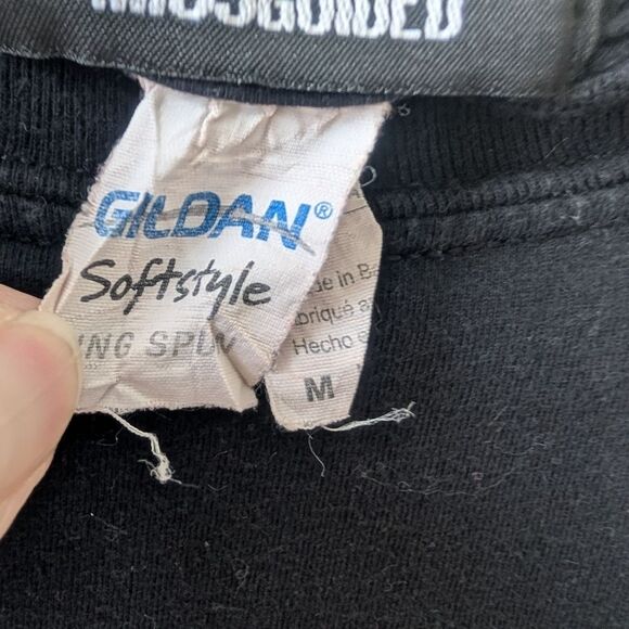 Guns N Roses Missguided Graphic Fringe Crop Top 80's Rock Size Medium - Picture 4 of 5